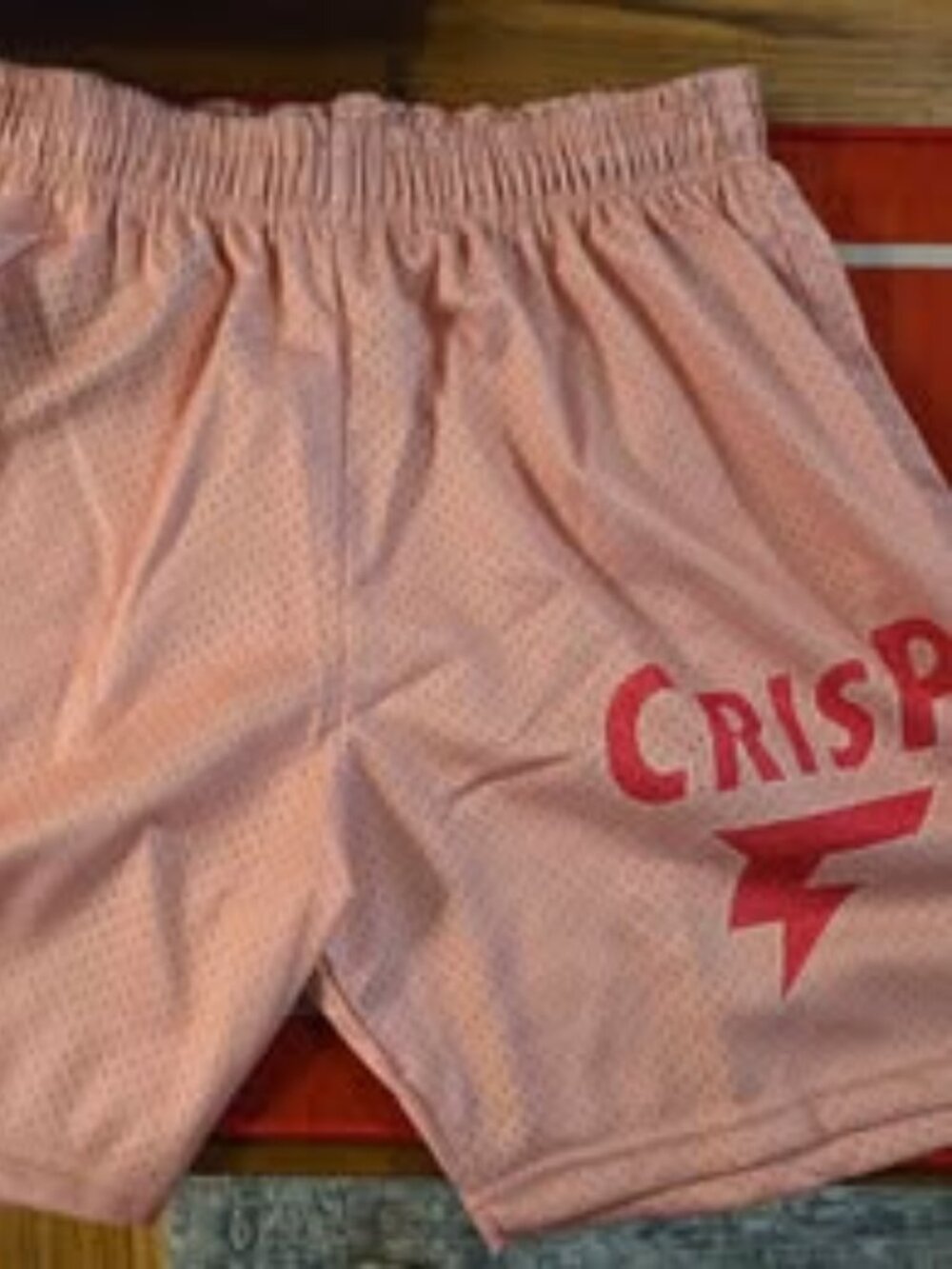 XLARGE CRISPY NYC PINK logo shorts